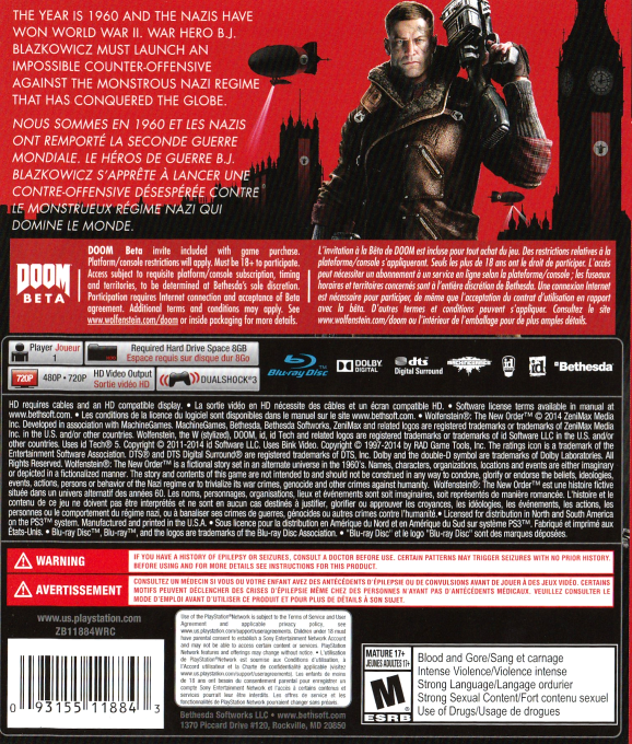 Wolfenstein - The New Order — box-2D-back (CA)