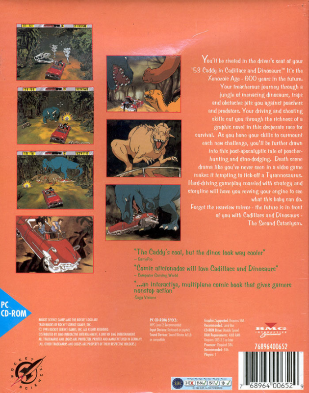 Cadillacs And Dinosaurs - The Second Cataclysm — box-2D-back (EU)