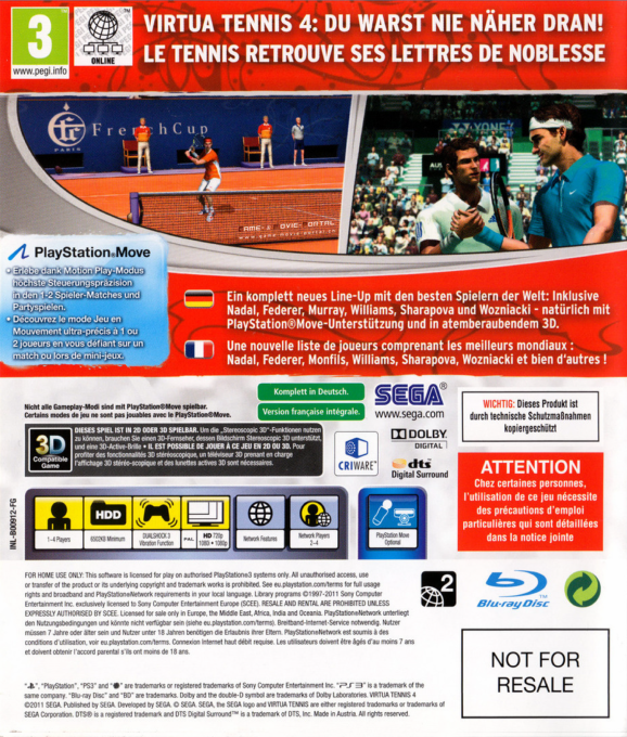 Virtua Tennis 4 — box-2D-back (EU)