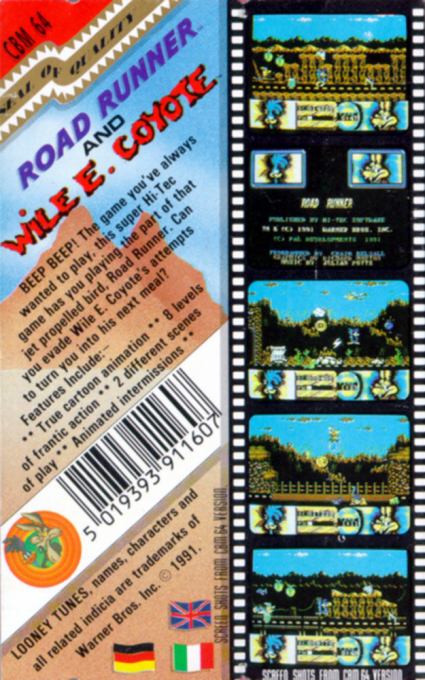 Road Runner And Wile E. Coyote — box-2D-back (EU)