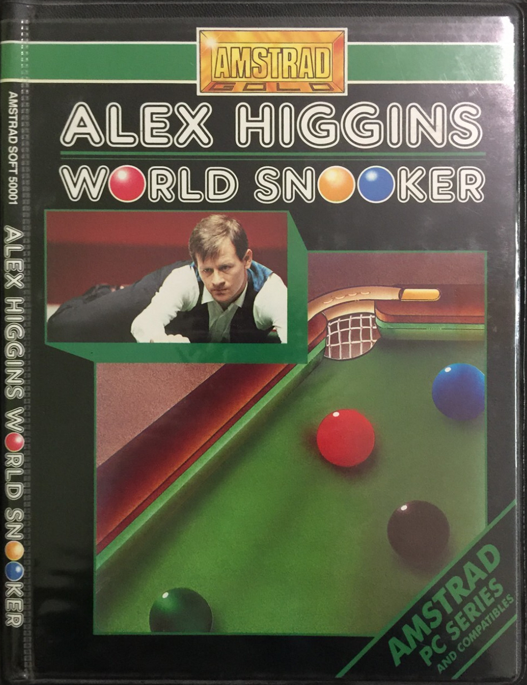 Alex Higgins' World Snooker box art