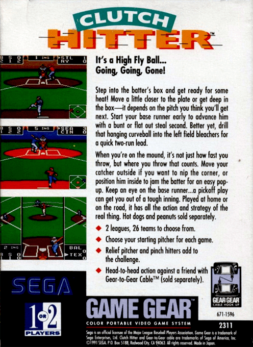 Clutch Hitter — box-2D-back (US)