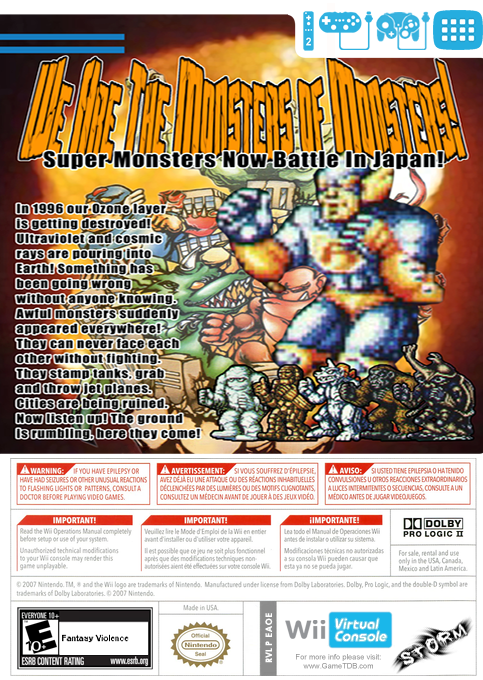 King Of The Monsters — box-2D-back (US)
