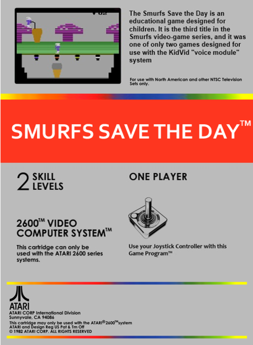 Smurfs Save The Day — box-2D-back (CUS)