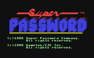 Super Password — sstitle (WOR)
