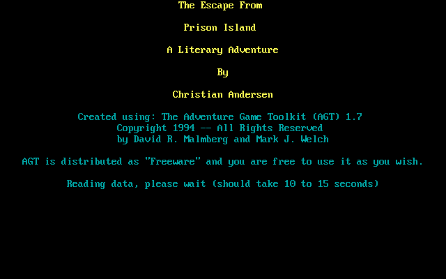 The Escape From Prison Island : A Literary Adventure — sstitle (WOR)