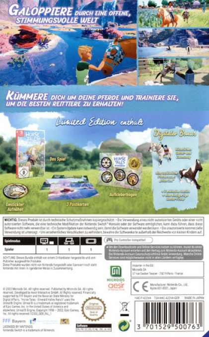 Horse Tales - Emerald Valley Ranch — box-2D-back (DE)
