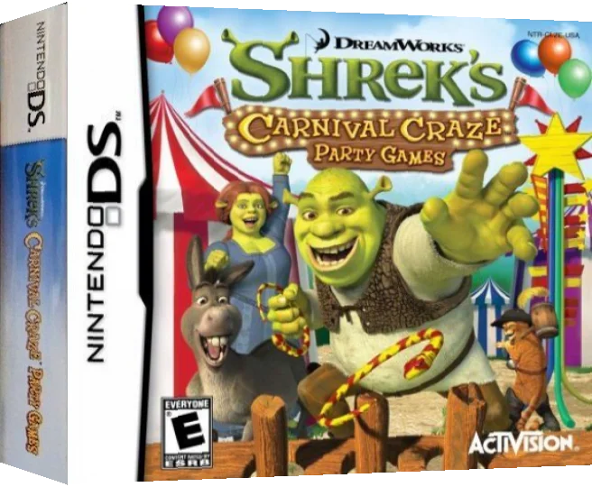 Shrek's Carnival Craze - Party Games — box-3D (US)