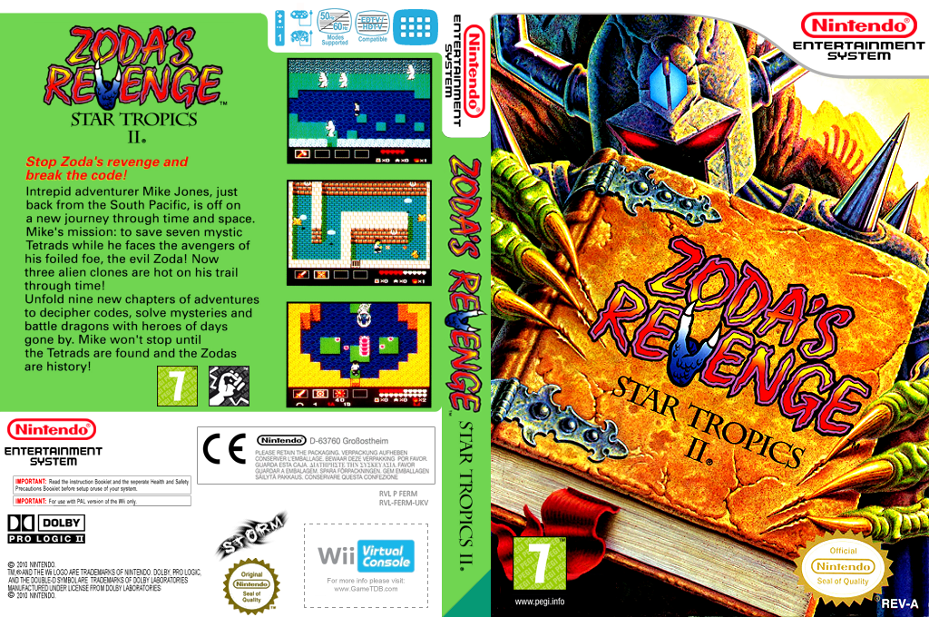 Zoda's Revenge: StarTropics II — box-texture (EU)