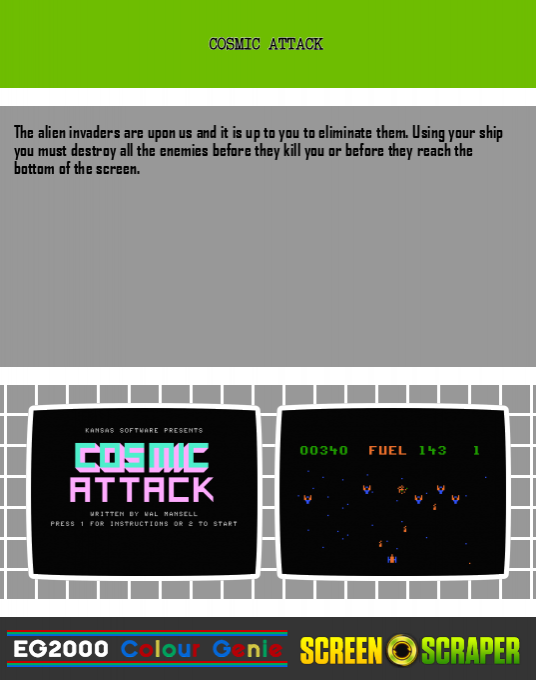 Cosmic Attack — box-2D-back (SS)