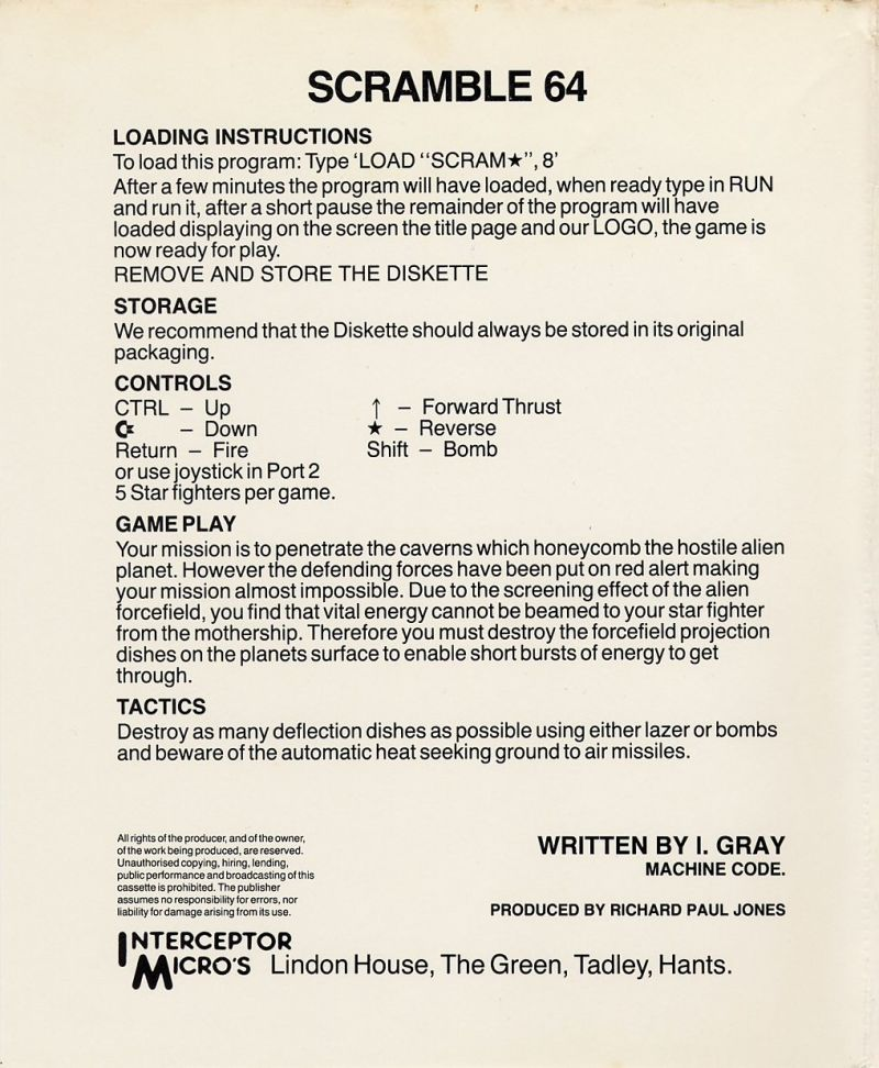 Scramble 64 — box-2D-back (EU)
