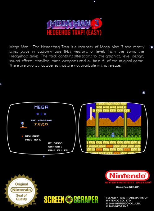 MegaMan III : Hedgehog Trap! — box-2D-back (SS)