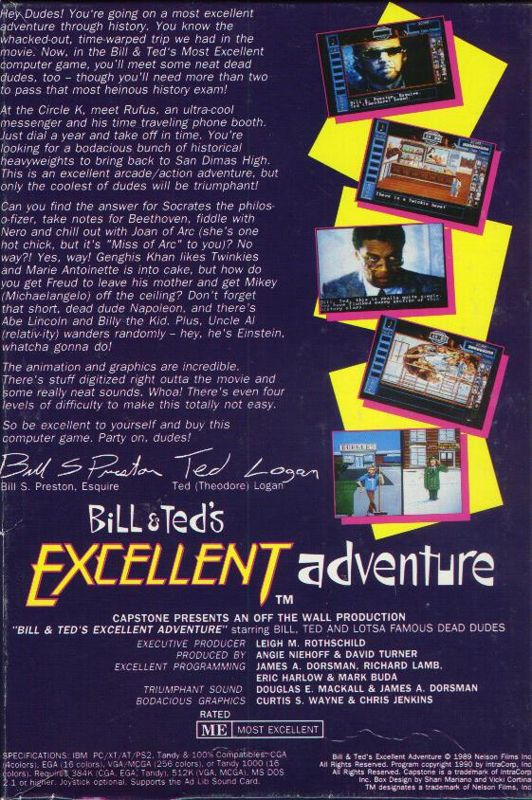 Bill And Ted's Excellent Adventure — box-2D-back (US)