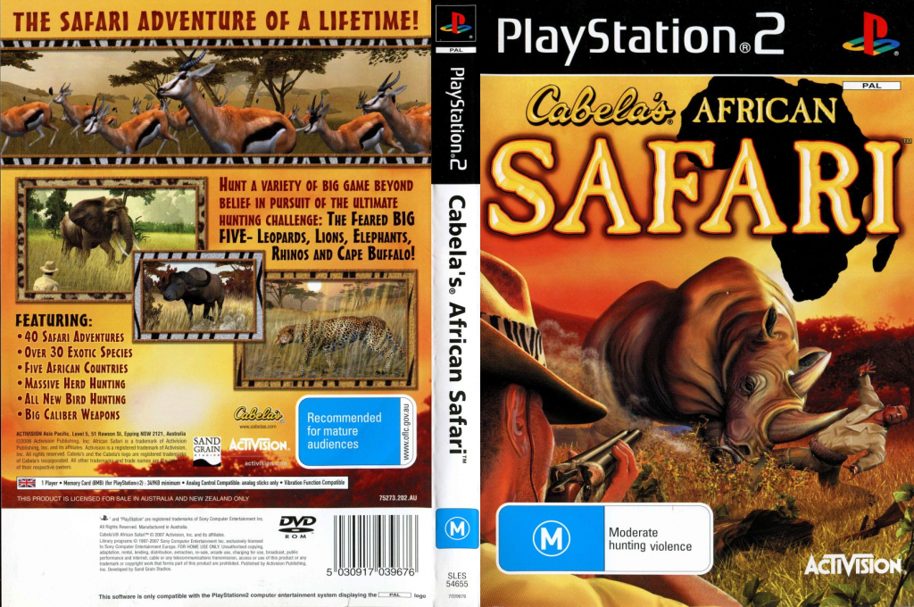 Cabela's African Safari — box-texture (AU)