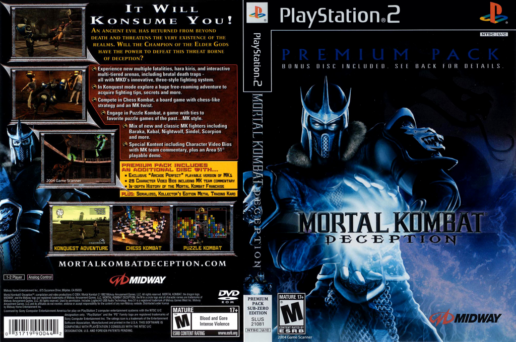 Mortal Kombat - Deception - Premium Pack — box-texture (US)