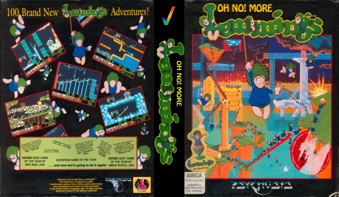 Oh No! More Lemmings — box-texture (WOR)