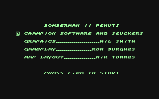 Bomberman II Penuts — sstitle (WOR)