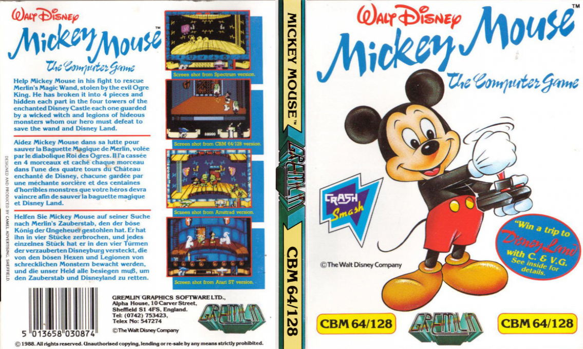 Mickey Mouse - The Computer Game — box-texture (EU)
