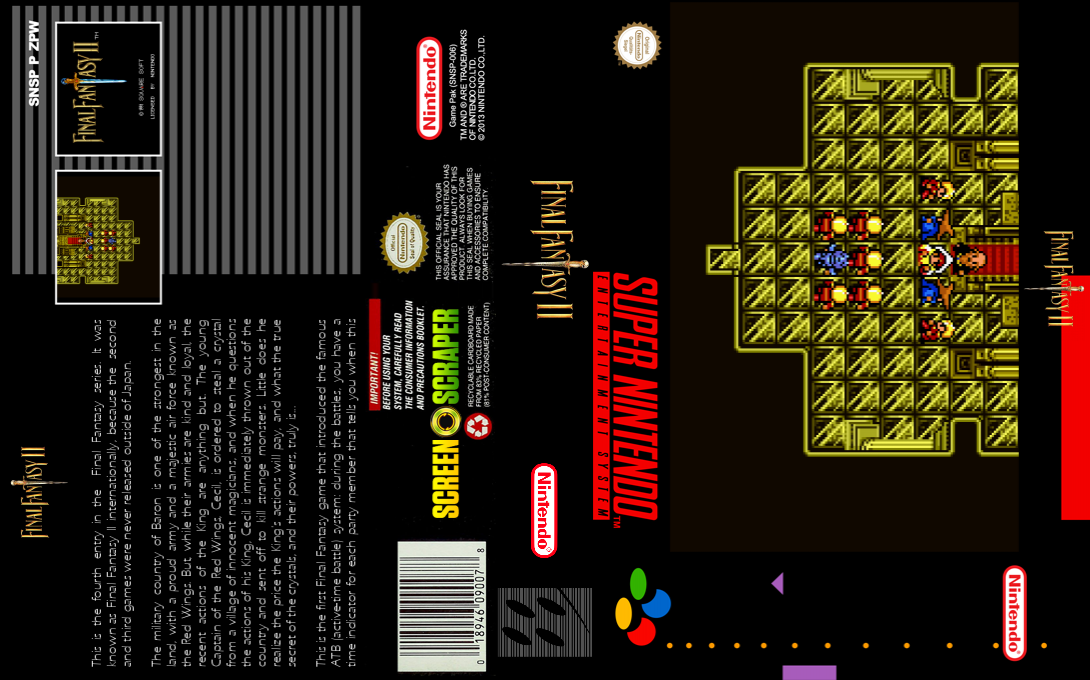 Final Fantasy 2 — box-texture (SS)