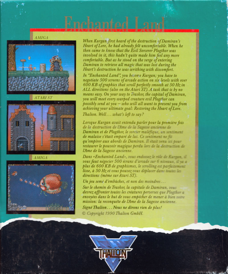 Enchanted Land — box-2D-back (WOR)