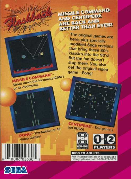 Arcade Classics — box-2D-back (US)