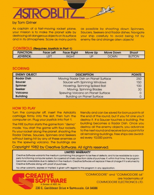 Astroblitz — box-2D-back (US)