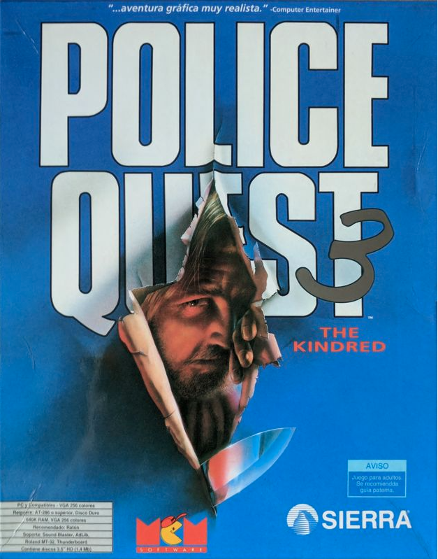 Police Quest 3 - The Kindred — box-2D (SP)