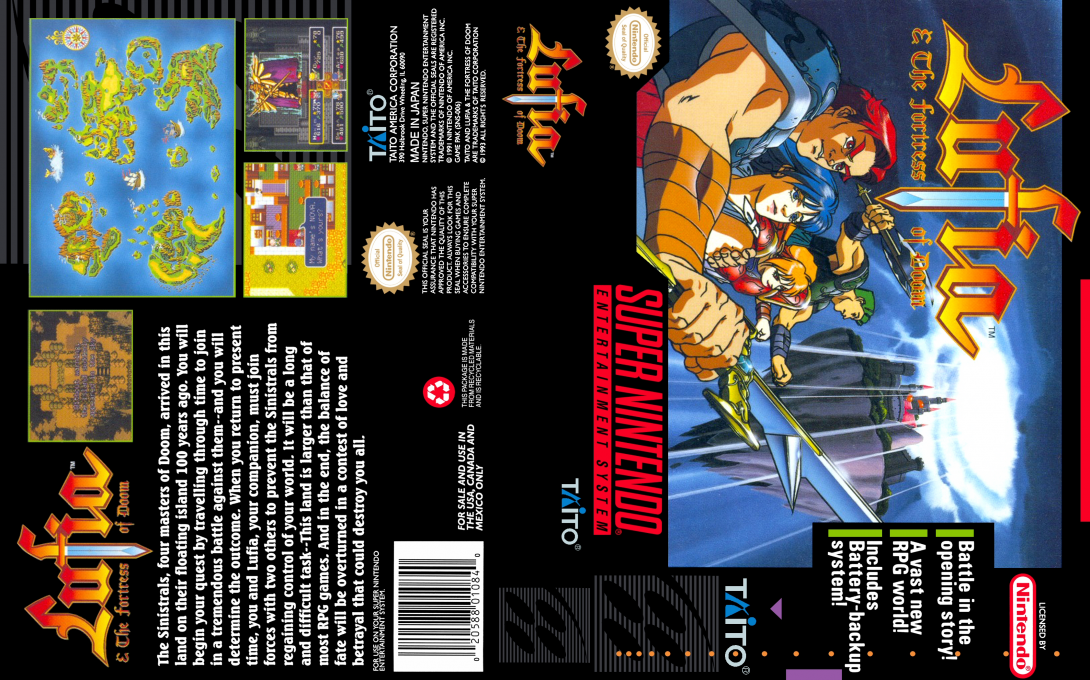 Lufia And The Fortress Of Doom — box-texture (US)