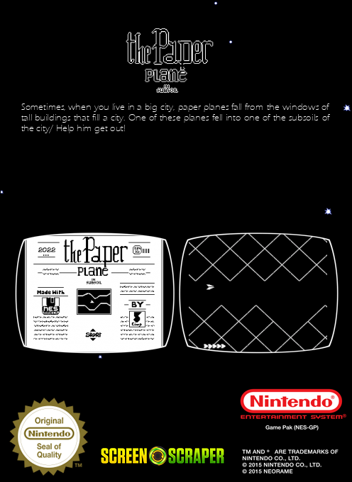 Paper Plane in Subsoil, The — box-2D-back (SS)