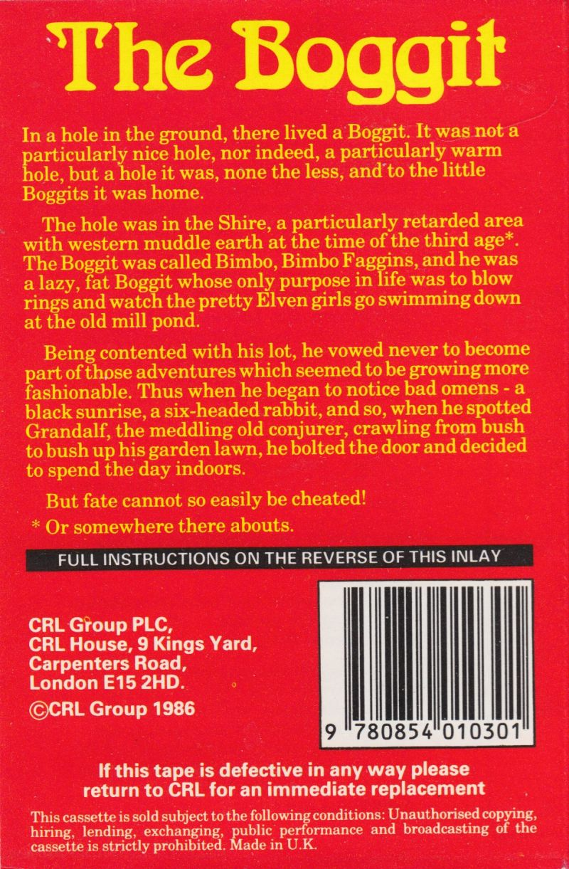 Boggit, The - Bored Too — box-2D-back (EU)