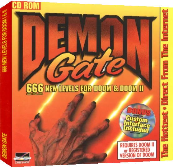 Demon Gate - 666 New Levels For Doom And Doom 2 — box-3D (CUS)