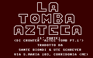 Aztec Tomb Adventure — sstitle (IT)