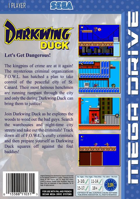 Darkwing Duck — box-2D-back (EU)