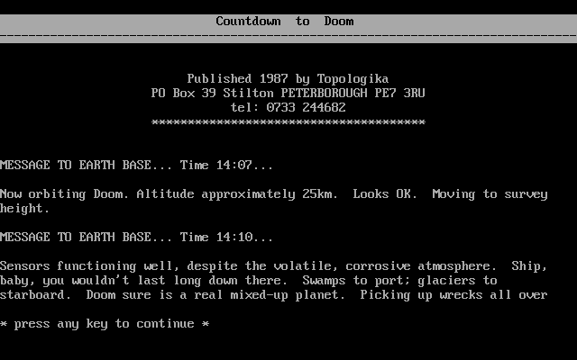 Countdown To Doom — sstitle (EU)