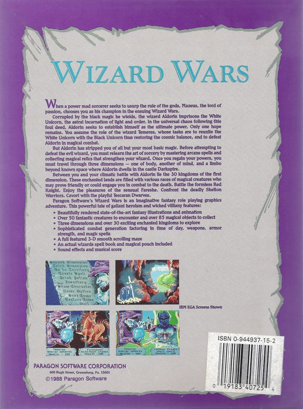 Wizard Wars — box-2D-back (US)