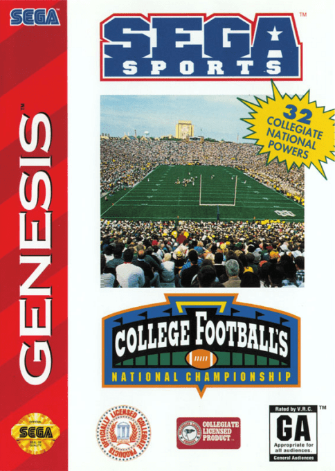College Football's National Championship box art