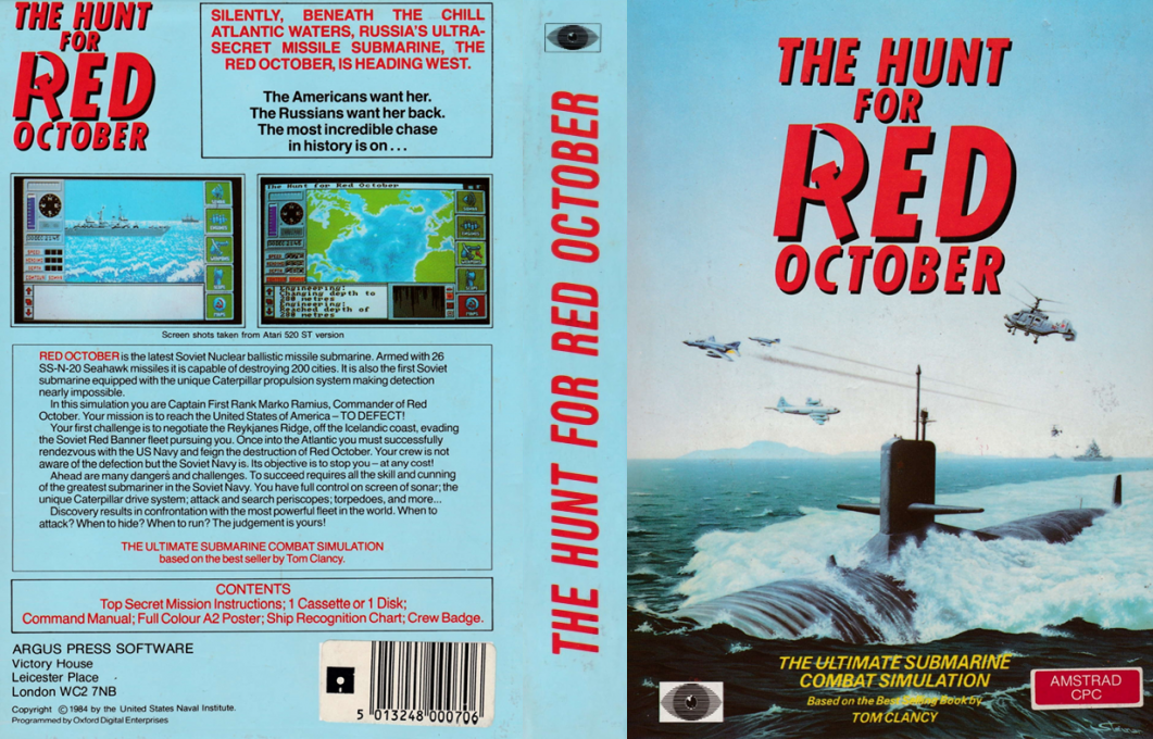 Hunt For Red October, The - The Book — box-texture (EU)