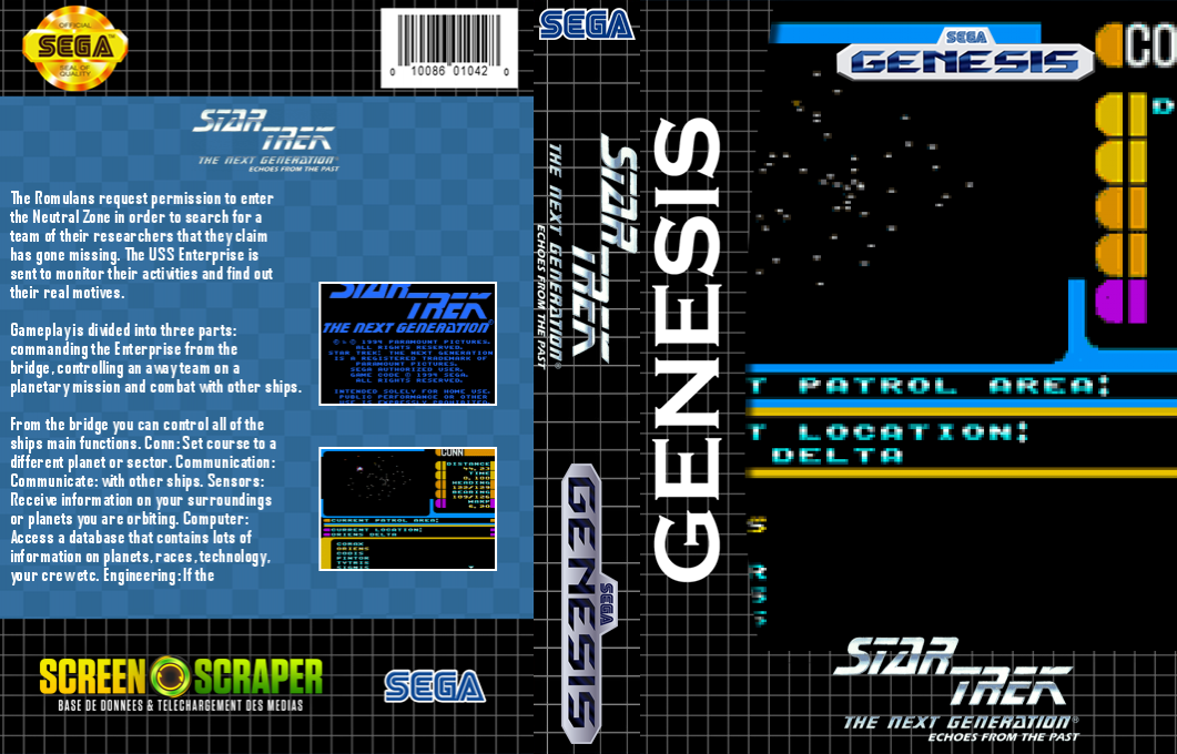 Star Trek - The Next Generation - Echoes From The Past — box-texture (SS)