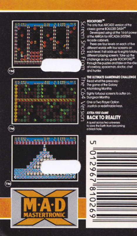 Rockford - The Arcade Game — box-2D-back (EU)