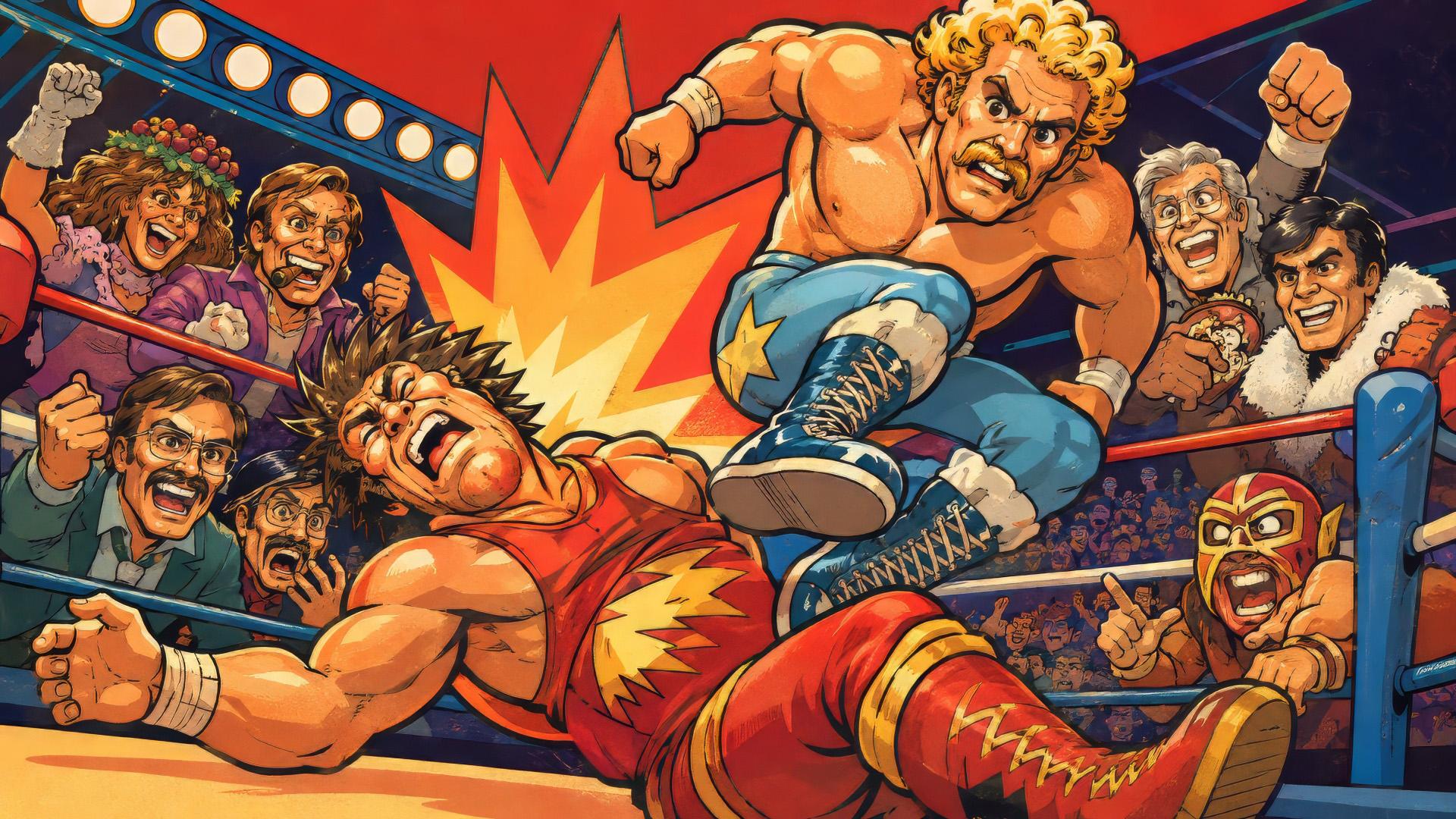 Bop 'n Wrestle — fanart