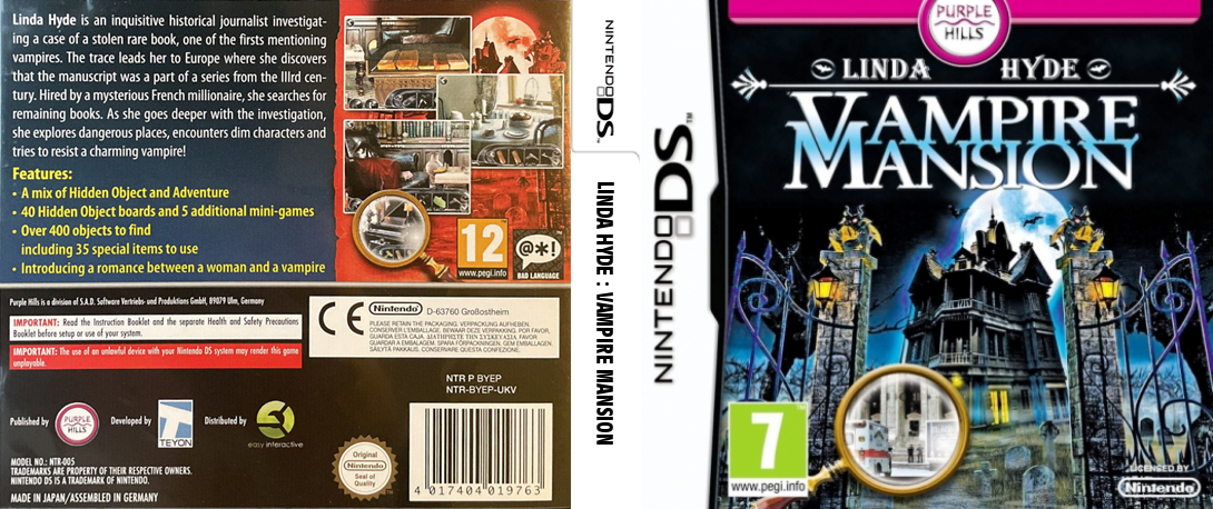 Linda Hyde - Vampire Mansion — box-texture (EU)