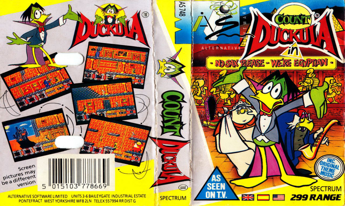 Count Duckula in No Sax Please - We're Egyptian — box-texture (EU)
