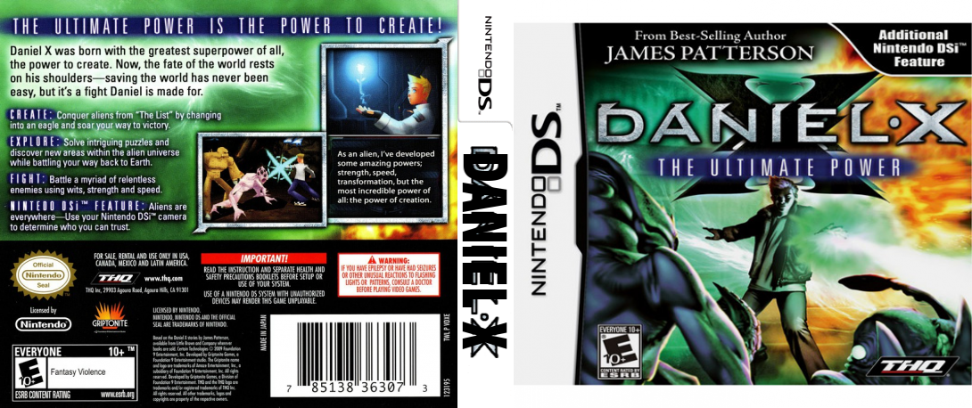 Daniel X - The Ultimate Power — box-texture (US)