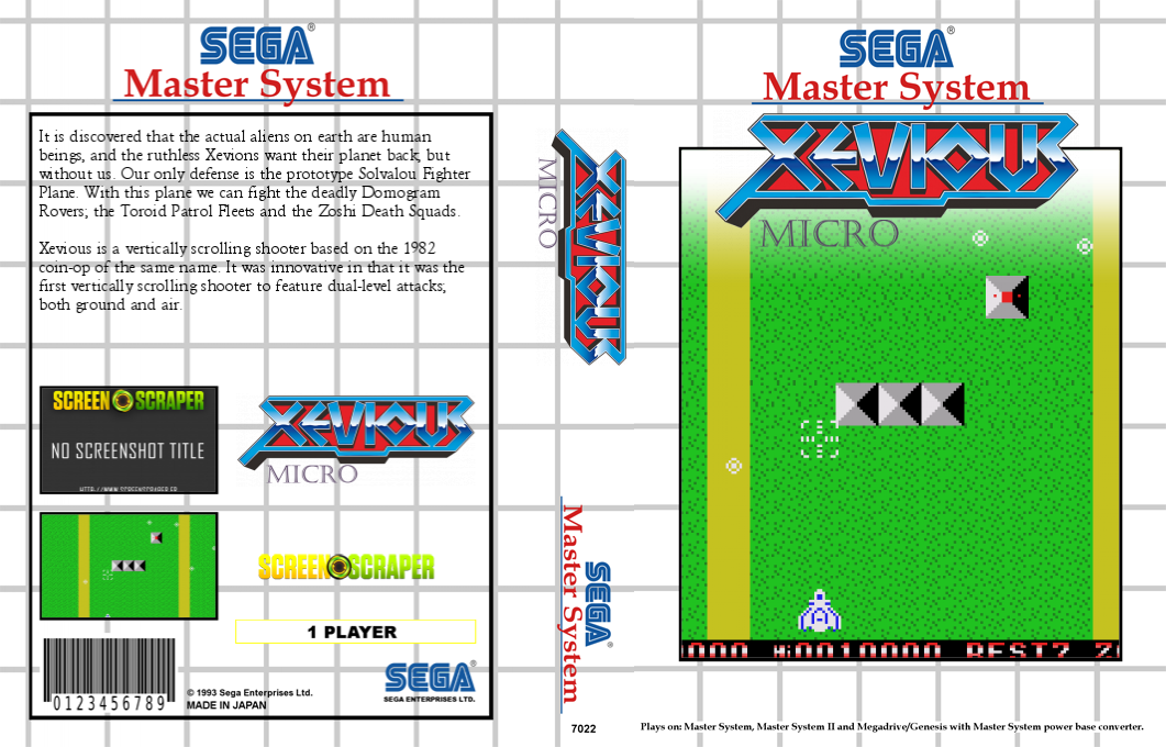 Micro Xevious, The — box-texture (SS)
