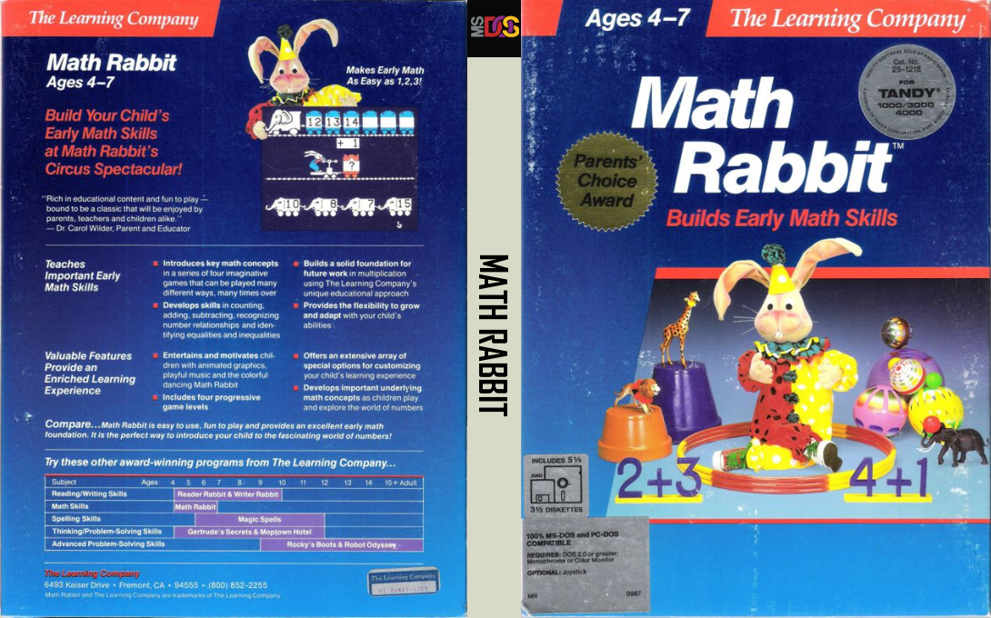 Math Rabbit — box-texture (US)