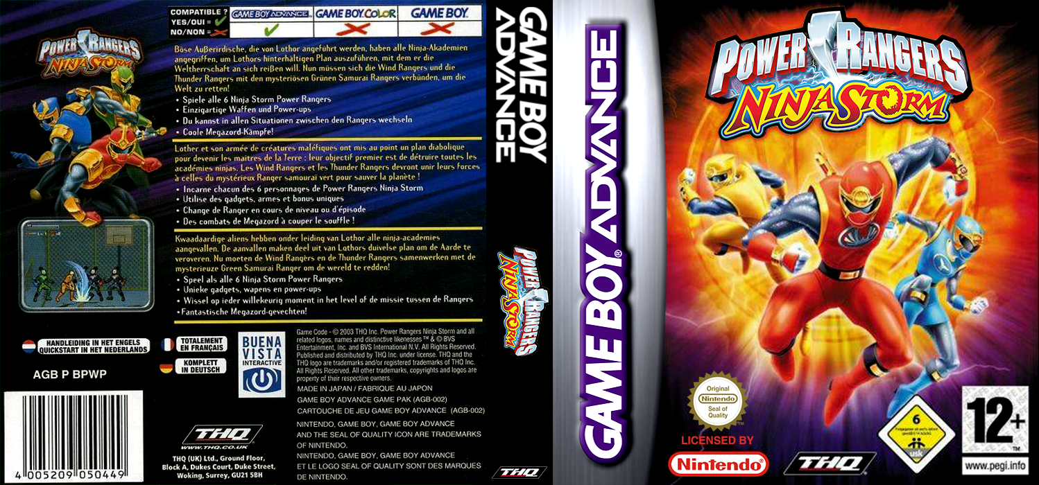 Power Rangers - Ninja Storm — box-texture (EU)