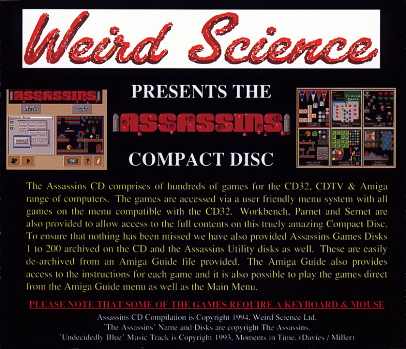 Assassins - Ultimate Games Compact Disc — box-2D-back (WOR)