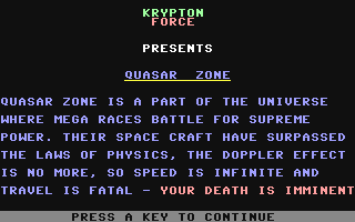 Quasar Zone — sstitle (WOR)