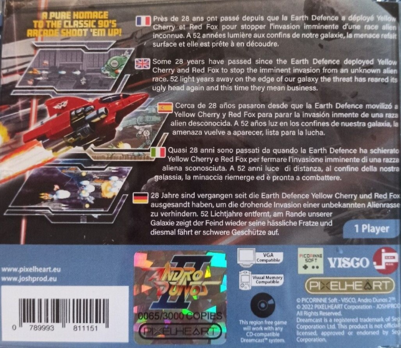 Andro Dunos 2 — box-2D-back (EU)
