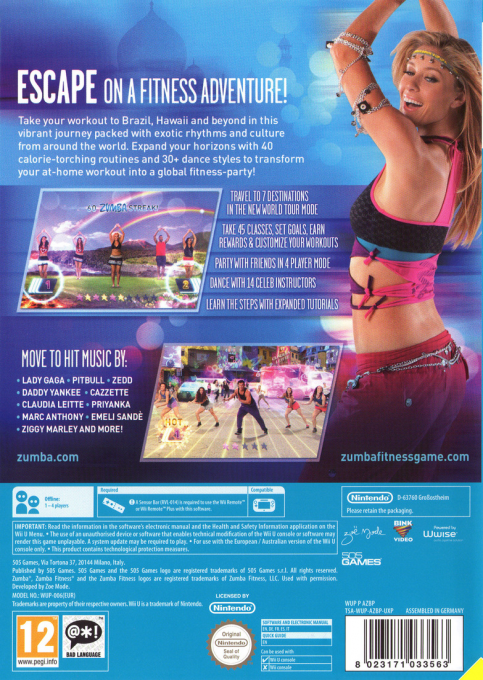 Zumba Fitness - World Party — box-2D-back (EU)